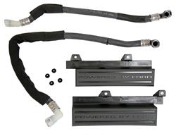 Fuel Rail Covers, Black, Powered by Ford, 5.0L TiVCT Engine, Pair