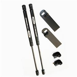 Lift Supports, Hood Lift Shocks, Steel, Black, Ford, Kit