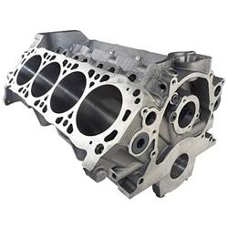 Engine Block, Cast Iron, 4-Bolt Mains, 4.000 in. Diameter Bore, 1-Piece Rear Main Seal, Ford, Small Block, Each