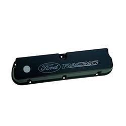 Valve Covers, Tall, Cast Aluminum, Black Powdercoated, Laser Etched Ford Racing Logo, Ford, Small Block, Pair