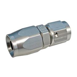 Fitting, Hose End, Reusable, Straight, -10 AN Hose to Female -10 AN, Aluminum, Clear Anodized, Each
