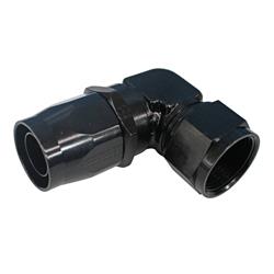 Hose End, Series 3000 Low-Profile, 90 degree, Aluminum, Black, -16 AN Reusable Swivel, -16 AN Female Threads