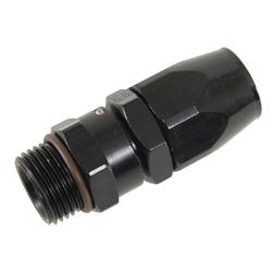Fitting, Hose End, Series 3000 Direct Fit, Straight, -10 AN Hose To Male -10 AN O-ring, Aluminum, Black, Each