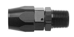 Fitting, Hose End, Straight, -8 AN Hose to Male 1/4 in. NPT, Aluminum, Black, Each