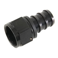 Fitting, Hose End, Series 8000, Straight, -16 AN Socketless Barb to Female -16 AN, Aluminum, Black Anodized