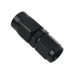 Fitting, Hose End, Reusable, Straight, -4 AN Hose to Female -4 AN, Aluminum, Black Anodized, Each