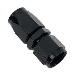 Fitting, Hose End, Reusable, Straight, -8 AN Hose to Female -8 AN, Aluminum, Black Anodized, Each