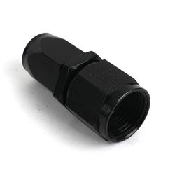 Fitting, Hose End, Reusable, Straight, -8 AN Hose to Female -10 AN, Aluminum, Black Anodized, Each