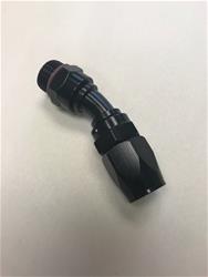 #10 MALE RAD. FITTING X 30 PRO-FLOW HOSE END BLACK