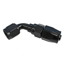 Fitting, Hose End, Reusable, 60 Degree, -6 AN Hose to Female -6 AN, Aluminum, Black Anodized, Each