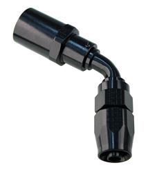 Fittings, Hose End, 60 Degree, -6 AN Hose, 3/8 EFI Quick-Disconnect, Aluminum, Black Anodized, Each