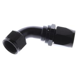 Fitting, Hose End, Reusable, 60 Degree, -16 AN Hose to Female -16 AN, Aluminum, Black Anodized, Each