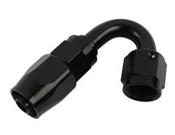 Fitting, Hose End, Reusable, 150 Degree, -6 AN Hose to Female -6 AN, Aluminum, Black Anodized, Each