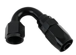 Fitting, Hose End, Reusable, 150 Degree, -8 AN Hose to Female -8 AN, Aluminum, Black Anodized, Each