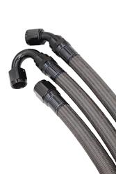 Hose, Race-Rite, Braided Nylon, Synthetic Rubber, Black, -12 AN, 6 ft. Length, Each