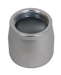 Hose End Component, Sport-Crimp Series Race Hose End Replacement Collar, -12 AN Female Threads, Straight, Aluminum, Natural, Each
