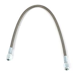 Brake Hose, P.T.F.E, Braided Stainless Steel, Straight, 16 in., -3 AN Female, -3 AN Female, Each