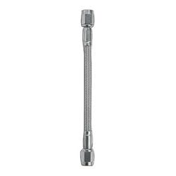 Brake Hose, P.T.F.E, Braided Stainless Steel, Straight, 18 in., -3 AN Female, -3 AN Female, Each