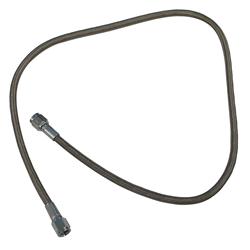 Brake Hose, P.T.F.E, Braided Stainless Steel, Straight, 36 in., -4 AN Female, -4 AN Female, Each