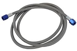 Hose, Nitrous, Braided Stainless Steel, -4 AN Female End, Blue, -4 AN Female End, Blue, 72 in. Length, Each
