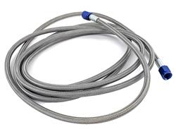 Hose, Nitrous, Braided Stainless Steel, -4 AN Female End, Blue, -4 AN Female End, Blue, 120 in. Length, Each