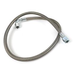 Hose, P.T.F.E, Braided Stainless Steel, 90 Degree, 36 in., -6 AN Female, -6 AN Female, Each