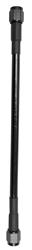 Hose, PTFE Lined, Braided Stainless Steel, Black Covered, 10 in. Length, -4 AN Straight Fittings, Female Threads, Each