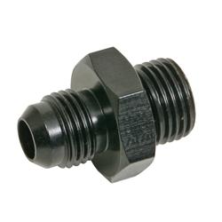 Fitting, Adapter, AN to Metric Threads, Straight, Aluminum, Black Anodized, -6 AN, M22 x 1.5, Each