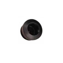 Plug, -6 AN Male Thread, Internal Hex, Aluminum, Black Anodized, Each