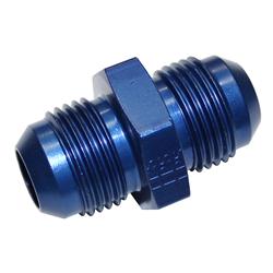 Fitting, Adapter, AN to AN, Straight, Aluminum, Blue Anodized, -10 AN, -10 AN, Each