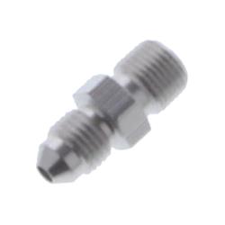 Fitting, Adapter, AN to NPT, Straight, Aluminum, Clear Anodized, -3 AN, 1/8 in. NPT, Each