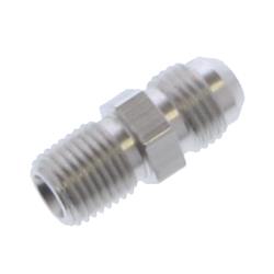 Fitting, Adapter, AN to NPT, Straight, Aluminum, Clear Anodized, -6 AN, 1/4 in. NPT, Each