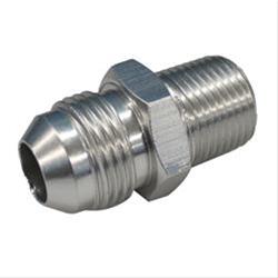 Fitting, Adapter, AN to NPT, Straight, Aluminum, Chrome, -6 AN, 1/2 in. NPT, Each