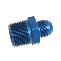 Fitting, Adapter, AN to NPT, Straight, Aluminum, Blue Anodized, -8 AN, 3/4 in. NPT, Each