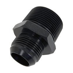 Fitting, Adapter, AN to Metric Threads, Straight, Aluminum, Black Anodized, -16 AN, 1 1/4 in. NPT, Each