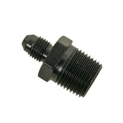 Fitting, Adapter, AN to NPT, Straight, Aluminum, Black Anodized, -3 AN, 3/8 in. NPT, Each