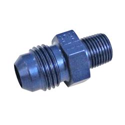 Fitting, Adapter, AN to NPT, Straight, Aluminum, Blue Anodized, -6 AN, 1/8 in. NPT, Each