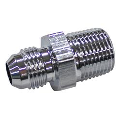 Fitting, Adapter, AN to NPT, Straight, Aluminum, Chrome, -6 AN, 3/8 in. NPT, Each