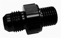 Transmission Line Adapter, Aluminum, Black, Male -6 AN, to Male 1/4 in. NPS, Each