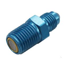 Fuel Filter, Nitrous Oxide, Aluminum, Blue Anodized, 1/4 in. Male NPT x -4 AN Male, Straight, Each