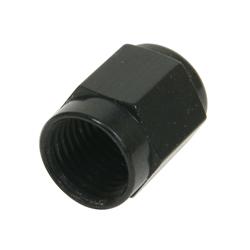 Fitting, Tube Nut, -3 AN, Aluminum, Black Anodized, Each