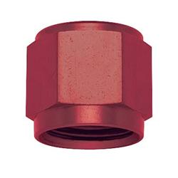 Fitting, Tube Nut, -6 AN, Aluminum, Red Anodized, Each