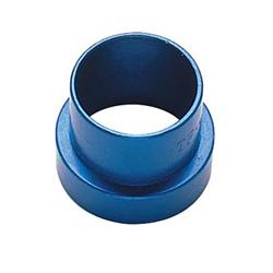 Tube Sleeve, -6 AN, Aluminum, Blue Anodized, Each