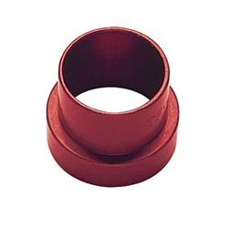 Tube Sleeve, -6 AN, Aluminum, Red Anodized, Each