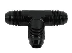 Fitting, Adapter, Tee, -6 AN Male, Aluminum, Black Anodized, Each