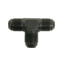 Fitting, Adapter, Tee, -10 AN Male, Aluminum, Black Anodized, Each