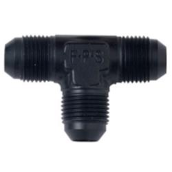 Fitting, Adapter, Tee, -4 AN Male, Aluminum, Black Anodized, Each
