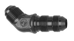 Fitting, Adapter, 45 Degree, Bulkhead Tee, -3 AN Male, Aluminum, Black Anodized, Each