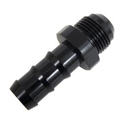 Fitting, Adapter, AN to Hose Barb, Straight, Aluminum, Black Anodized, -12 AN, 3/4 in. Hose Barb, Each