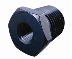 Fitting, Reducer, NPT to NPT, Straight, Aluminum, Black Anodized, 3/4 in. NPT, 3/8 in. NPT, Each